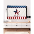 thumbnail image 5 of 4th of July Outdoor TV Cover 30 to 32 Inch Weatherproof, Independence Day USA Flag Star Red Stripes 600D Oxford TV Covers with Waterproof Zipper, Outside Flat TV Screen Protector Size 30"Wx19"Hx4.5"D, 5 of 7