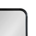 thumbnail image 4 of Kate and Laurel Gezella Wide Arch Mirror, 37 x 24, Black, Glam Scallop Arched Mirror Perfect for Bathroom Vanity or Fireplace Mantle, 4 of 8