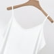 thumbnail image 5 of Camisola de manga corta para mujer, de color liso, con cuello en V, para exteriores, ropa interior básica, para decoración del hogar, pijama sin mangas de algodón., 5 of 6