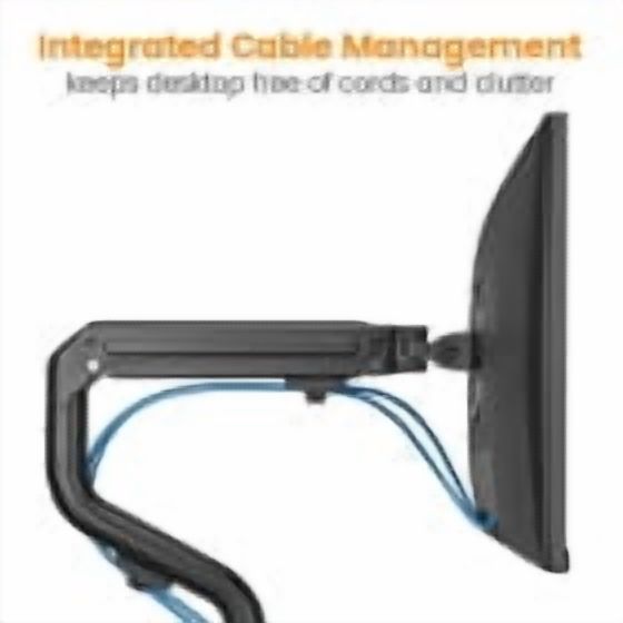 Impact Mounts Dual Arm LCD MONITOR DESK STAND MOUNT BRACKET SPRING ASSISTED 17-32"