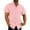Pink, variant on XMMSWDLA Mens Casual Linen Shirt Short Sleeve Button Down Shirt Summer Beach Hawaiian Shirts Pink Men's Athletic Shirts & Tees