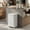 Cloud White, variant on LEDREM 13 Gallon Trash Can for Kitchen, Stainless Steel Garbage Can with Lid, Pedal, Soft Close, Removable Inner Bucket, 15 Bags Included, Cloud White