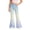 Light Blue, variant on Shadoumai Girls' Uniform Flare Leg Chino Pants Kids Bootcut Dress Pants School Uniform Slacks Preppy Clothes