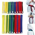thumbnail image 4 of Necvior Professional Taekwondo Belt Karate Judo Double Wrap Martial Arts Stripe Sports Belt 180cm/280cm for Adults Children Kids, 4 of 20