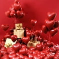 thumbnail image 1 of 10 Inch Heart Shaped Pomegranate Red Balloons For Valentine's Day And Weddings Singles Or Double Layer Decorations, 1 of 8