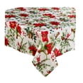thumbnail image 4 of Winter Garden Tablecloth Christmas Amaryllis Birds Multi-color Benson Mills(60 x 84 Rectangle), 4 of 7