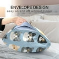 thumbnail image 4 of Yayeee Pillowcase Standard Size Set of 2 Satin Wrinkle Resistant Envelope Pillow Case, Cartoon Cute Cat, 4 of 8
