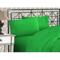 Elegant Comfort 1500 Series Wrinkle & Fade Resistant Soft 4-Piece Bed Sheet Set with Deep Pockets, Full, Emerald Green