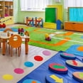 45 Pieces 4Inch Carpet Spots Decorations for Classroom, Preschool