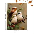thumbnail image 3 of UXIEQU Cute Bird Family Oil Painting Canvas Wall Art 15.75x11.81 Inches, 3 of 8