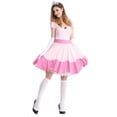 thumbnail image 1 of Cosplay Life Women's Princess Peach Complete Cosplay Costume with Lace-Detailed Dress and Gloves (3XL), 1 of 3