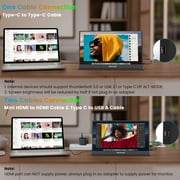 BIGASUO 15.6'' 1080P FHD Travel Mini Screen, Ultra-Slim HDMI HDR IPS Gaming Monitor for Laptop, PC, Xbox, PS4/5