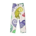 thumbnail image 4 of Junzan Men'S Pajama Pants Cute Chameleons Sleepwear Pants Pj Bottoms Drawstring And Pockets, 4 of 9