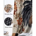 thumbnail image 3 of Vintage Rooster Blackout Curtains for Bedroom Living Room Darkening Curtains 90 Inch Spring Flower Elegant Animals Black Out Window Curtain Privacy Insulated Window Treatment Grommet Drapes 52"x90"x2, 3 of 9