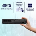 thumbnail image 3 of HP Pro Mini 400 G9 Business Desktop Intel 14 Core i5-13600T, (Beats Intel i7-12700T), 32GB RAM, 512GB NVMe, WiFi 6 + BT, RJ-45, 2X DP Port, HDMI, Wired Keyboard & Mouse, Win 11 Pro, 3 of 5