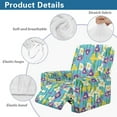 thumbnail image 5 of Xixirimido Iris Flowers Pattern Recliner Chair Cover, 4-Pieces Stretch Recliner Covers for Recliner Chair Soft Reclining Chair Slipcover Furniture Protector for Pets Kids, 5 of 8