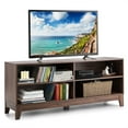 thumbnail image 1 of Costway 58'' Modern Wood TV Stand Console Storage Entertainment Media Center  Walnut, 1 of 10