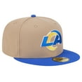 thumbnail image 3 of Men's New Era Tan Los Angeles Rams   Logo Main 59FIFTY Fitted Hat, 3 of 6
