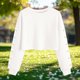 thumbnail image 5 of Camisetas de Manga Larga de las Mujeres Impresas Sueltas Casuales Cuello Redondo Suéter Deportivo Top Se Ajusta Fiel Al Tamaño para Casual, Fiesta, 5 of 5