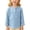 Blue, variant on Boys Knitted Undershirt Henley Neck Long Sleeve Lightweight Winter Thermal Base Tee Blue 7-8