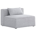 thumbnail image 1 of Meridian Furniture Cube Gris en Lin Durable Composant Modulaire, 1 of 3