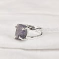 thumbnail image 3 of NEW Natural Tanzanite Ring, Rough Tanzanite Ring, December Birthstone, Hammered 2 Band, 925 Sterling Silver, Womens Ring, Christmas, Thanksgiving, Handmade, Statement Jewelry, Rough Gemstone Jewelry, 3 of 5