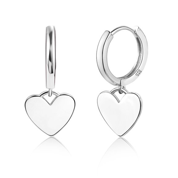 Alexcraft Heart Earrings for Women Trendy 14K Gold Plated Huggie Hoop Heart Earrings Dangling Dangle Valentines Day Jewelry Gifts