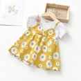 thumbnail image 2 of Toddler Baby Girls Flower Print Princess Dress Sundress Clothes Outfit, 2 of 7