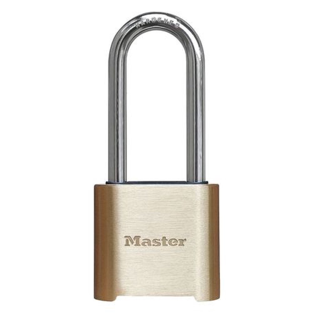 MASTER LOCK Combination Padlock,Bottom,Gold/Silver Walmart