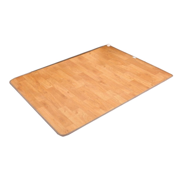 Estera de calefacción de suelo pantalla Digital función de sincronización fijación de temperatura almohadilla de calentamiento de pies para el hogar grano de madera claro 50x5 5cm/20x22in