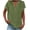 Army Green, variant on Cotton Linen Shirts for women Summer Tops Short Sleeve Button Lapel V Neck T-Shirts Casual Tunic Top Loose Comfy Loose Solid Work Plain Blouse Tees