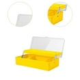 thumbnail image 6 of colaxi Fishing Tackle Box Lure Box Multi Grids Tackle Tray Double Layer Sturdy Tool Box for Lures Lines Hooks Gear Storage Container Yellow, 6 of 9