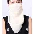 thumbnail image 1 of thinsony Women Summer Chiffon Bandana Cycling Face Neck Protection Sunscreen Printed Breathable Scarf, 1 of 8