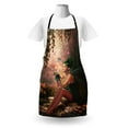 thumbnail image 3 of Tale Apron, Girl Wings and Butterflies Digital Composition Computer Graphics Elven Creature, Unisex Kitchen Bib with Adjustable Neck for Cooking Gardening, Adult Size, Multicolor, by Ambesonne, 3 of 4