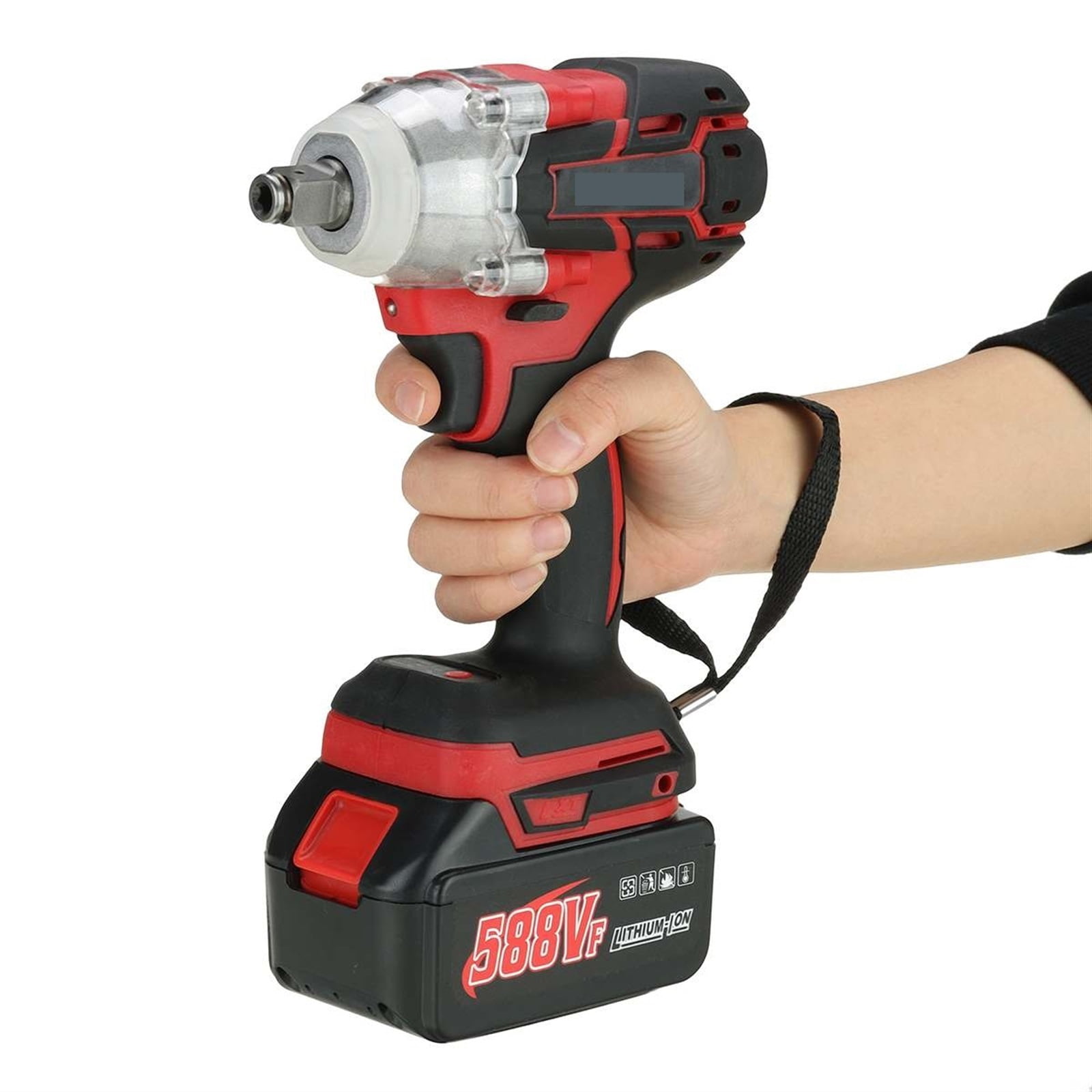 22800mAh 588VF Brushless Cordless Electric Impact Wrench 1/2 inch Wrench Power Tools Compatible For Rechargeable Battery ,Efficient Cutting