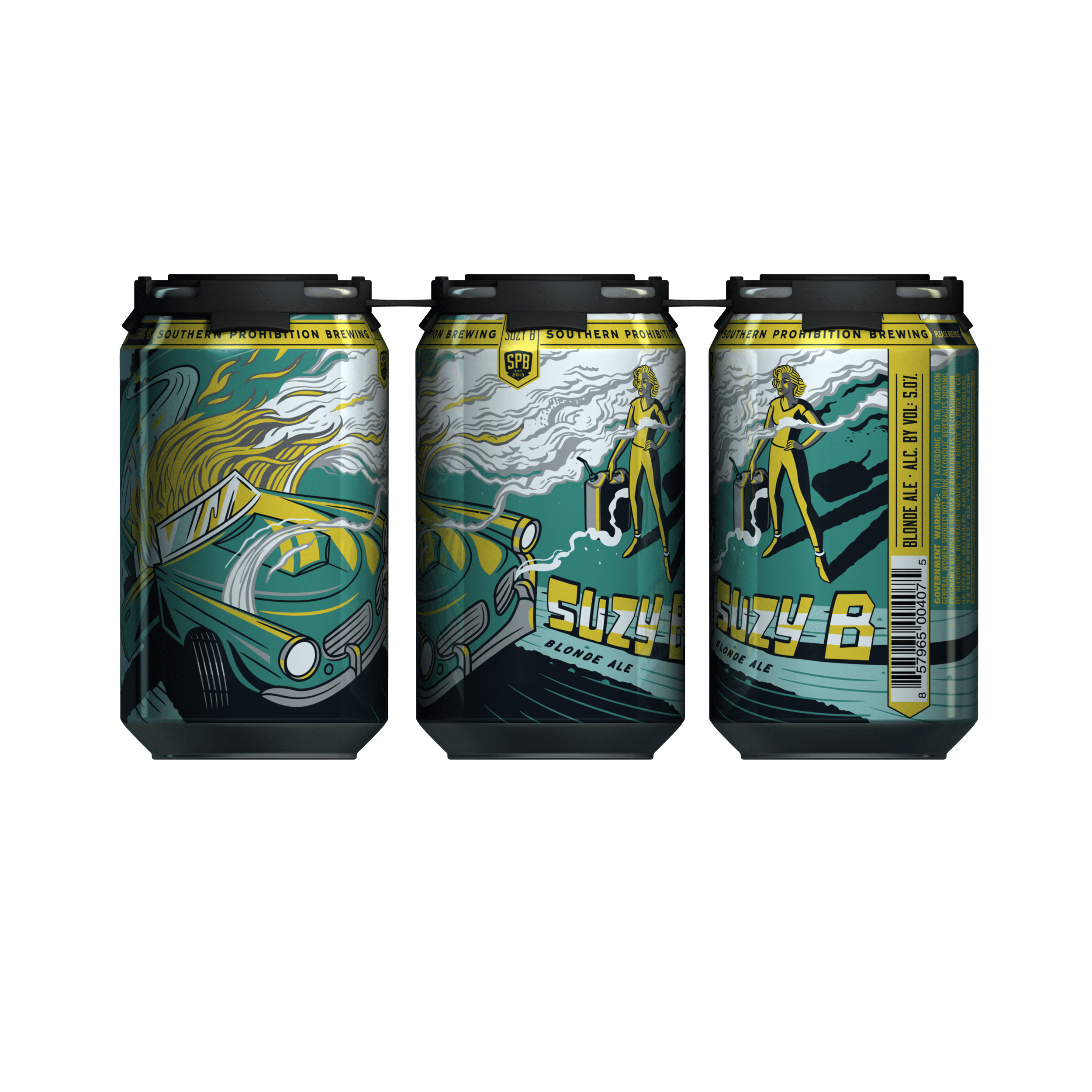 Southern Prohibition Brewing, Suzy B Blonde Ale Beer, 6 Pack, 12