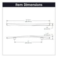 thumbnail image 4 of Belwith Keeler B075321 Olivet 12" Center To Center Organic Curved Cabinet Bar Handle /, 4 of 7
