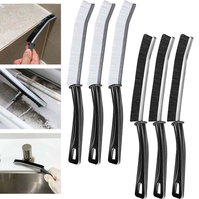 Teissuly Gap Cleaning Brush, Dead Corners Multifunctional Brushes,Bathroom Crevice Gaps Cleaning Brush,Clean The Dead Corners of Bathroom Kitchen Tiles for Bathroom Kitchen Tiles Window Slots