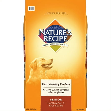 Nature's Recipe Senior Lamb and Rice Recipe Dry Dog Food ...