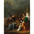 thumbnail image 2 of Dirck Dircksz. van Santvoort 19x24 Black Ornate Framed Double Matted Museum Art Print Titled: The Veil of Saint Veronica, 2 of 5