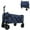 Blue, variant on Expandable Dual-Layer Utility Wagon Grocery Cart for Camping, Shopping, Sports, Gardening, Fishing, Supports 225lbs, Brown