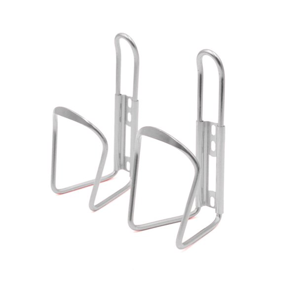 2Pcs Silver Tone Aluminum Alloy Bike Bicycle Drink Water Bottle Rack