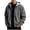 Gray, variant on Mens Corduroy Hooded Sweater Coat Long Sleeve Drawstring Multi Pocket Jackets Ribbed Knit Loose Warm Winter Streetwear Tops