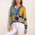 thumbnail image 3 of Mondrian Long Sleeve Blouse Woman Streetwear Casual Shirts Summer Oversize Woman Streetwear Clothing Birthday Present, 3 of 7