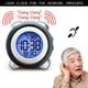 thumbnail image 2 of 5X Reloj Despertador Digital, Pantalla de Fecha y Hora, Campana Doble Muy Ruidosa para Persona con el SueñO Pesado, Alarma Doble, Luz de Fondo Azul para Adolescentes, 2 of 8