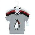 thumbnail image 2 of Hudson Baby Boy Short Sleeve T-Shirts, Winter Penguin Moose, 4 Toddler, 2 of 7
