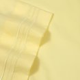 thumbnail image 2 of Sweet Home Collection 1800 Thread Count 4 Piece Deep Pocket Sheet Set Queen, Pale Yellow, 2 of 2