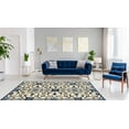 thumbnail image 2 of Linon Trio Gardenia Hand Tufted Polyester 8'x10' Rug in Ivory, 2 of 3
