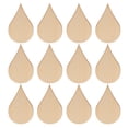 thumbnail image 3 of 50 discos de madera sin terminar en forma de lágrima para manualidades y decoración del hogar Rodajas de madera natural para pintar y decorar Beige, 3 of 7