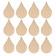 thumbnail image 3 of 50 discos de madera sin terminar en forma de lágrima para manualidades y decoración del hogar Rodajas de madera natural para pintar y decorar Beige, 3 of 7